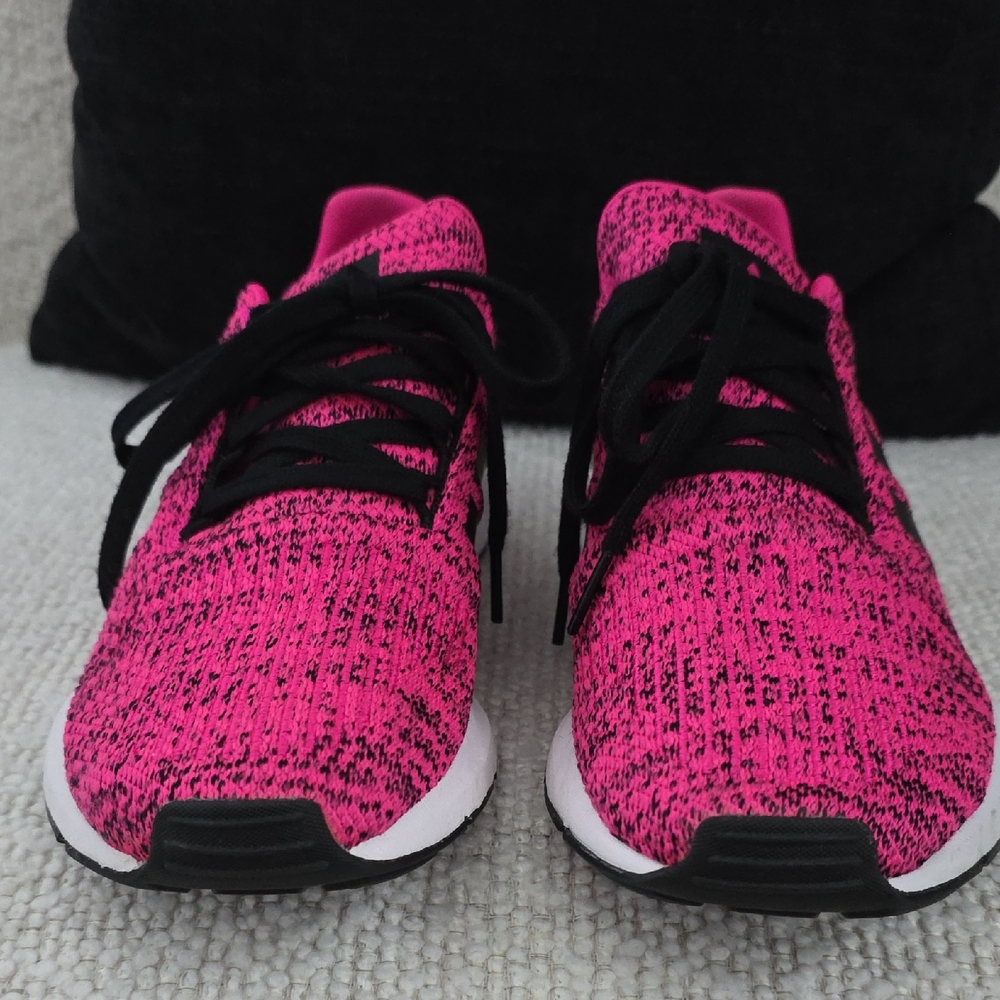 Adidas Pink and Black Sneakers